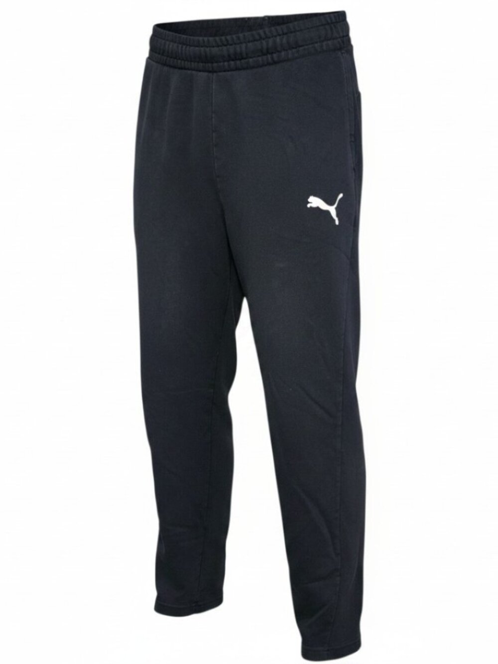 👉 Puma Black Sweatpants Women's Large Joggers Athletic Lounge Casual Logo